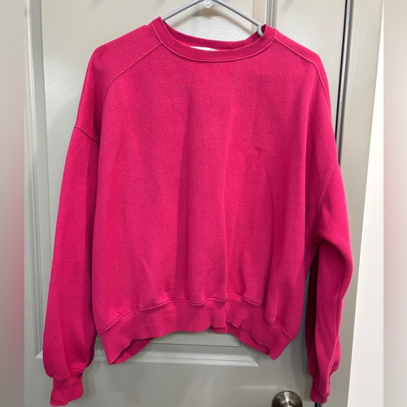 Bershka Tops - Bershka super oversize sweat XS hot pink